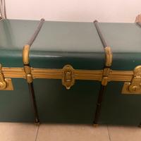 Baule vintage verde