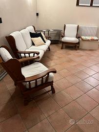 Divano in legno rustico