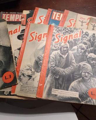 13 riviste 2 guerra m. signal,der adler,tempo