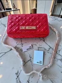 Borsa Love Moschino tracolla rossa trapuntata