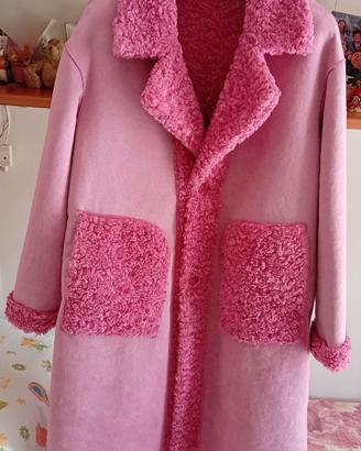 Cappotto donna Alex Max rosa double-face