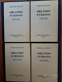 Ariosto: Orlando Furioso - Rizzoli 1955 4 volumi