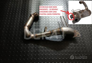 DOWNPIPE INOX TUBO DPF MERCEDES RENAULT 1.5 110CV