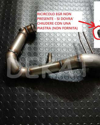 DOWNPIPE INOX TUBO DPF MERCEDES RENAULT 1.5 110CV