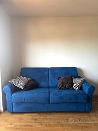Divano letto in velluto