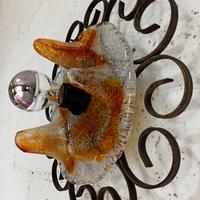 Mazzega coppia lampade brutaliste anni '70