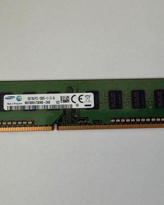 RAM Samsung 4GB DDR3 1600MHz PC3-12800U Desktop