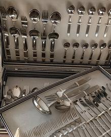 SET DI POSATE GNUTTI VINTAGE ANNI 60 NUOVE 75 PEZZ