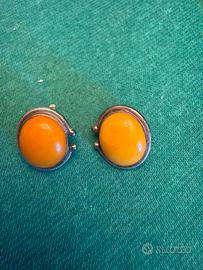 Orecchini Argento e Ambra