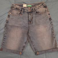 jeans corti  Benetton chiari
