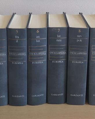 enciclopedia universale europea  GARZANTI 12 libri