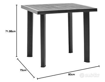 tavoli e sedie in plastica 