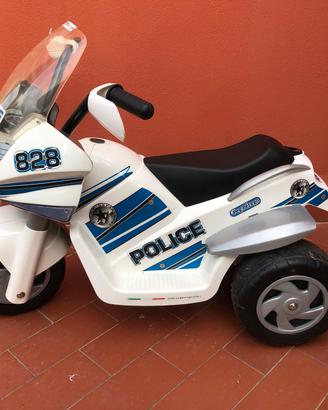 Peg perego raider police moto elettrica 6 volt