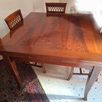 tavolo da pranzo in legno massello allungabile
