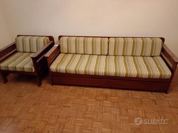 divano letto+ poltrona 