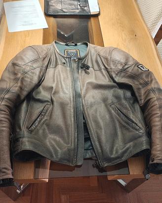 giacca Dainese 50 pelle traforata