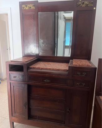 Camera da letto antica legno massei stile ‘ 900