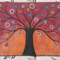 Quadro albero della vita 39x60 con rilievi