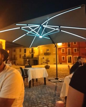 Ombrellone con led incorporati