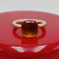 Anello Nudo Pomellato in oro rosa e quarzo citrino