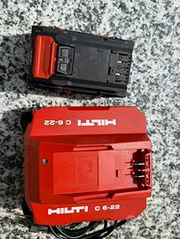 Caricabatterie Hilti C 6-22 e Batteria B 22-110