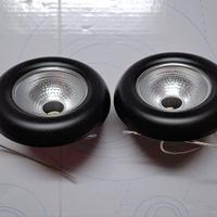 COPPIA DI FARETTI DA INCASSO NERO  PER MENSOLE