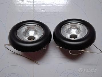 COPPIA DI FARETTI DA INCASSO NERO  PER MENSOLE