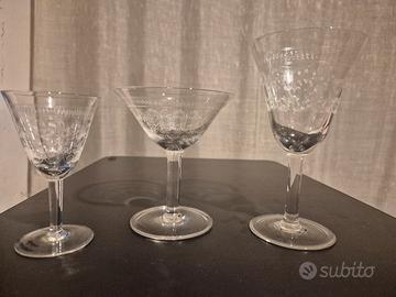 Servizio completo di calici e brocche 