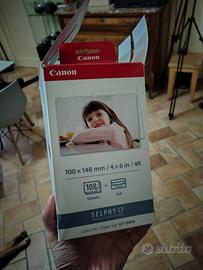 Canon KP-108IN ricarica con fogli e cartucce