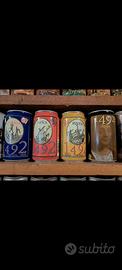 lattine di birra vuote