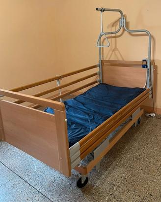 Letto sanitario degenza + materasso Antidecupito