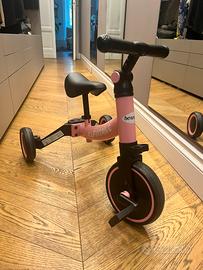 Bici bimba Besrey 3-in-1 rosa - regolabile