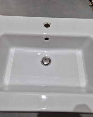 LAVABO BAGNO CON MISCELATORE HANSGROHE E SIFONE