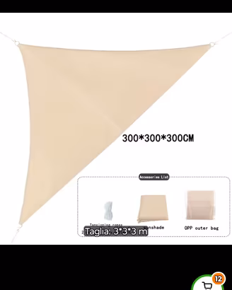 tenda triangolare 