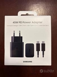 CARICABATTERIA SAMSUNG 45W con cavo USB-C/USB-C