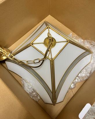 lampadario e abat jour vintage