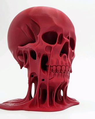 teschio halloween rosso