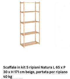 Scaffale in legno