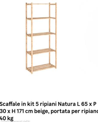 Scaffale in legno