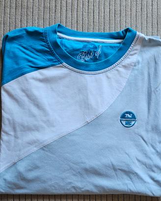 North Sails Best of T-t-shirt uomo azzurra bianca