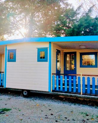 CASA MOBILE SHELBOX HOTEL DOPPIO MODULO SU RUOTA