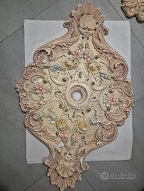 Rosone gigantein gesso floreale