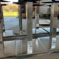 Basi tavolo  in acciaio