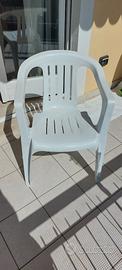 Poltroncina giardino impilabile 4 pz,cad  10€
