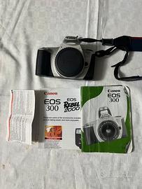 Canon EOS 300 Reflex Rullino Funzionante + Manuali