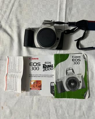 Canon EOS 300 Reflex Rullino Funzionante + Manuali