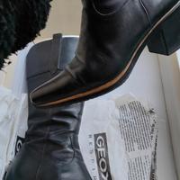 stivali Geox in Vera Pelle - Neri - N. 38