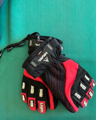Guanti da snowboard Level rosso/nero