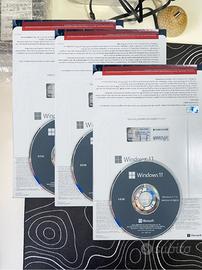 3 BOX Microsoft Windows 11 Pro OEM e DVD Italiano