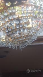 lampadario vintage color oro